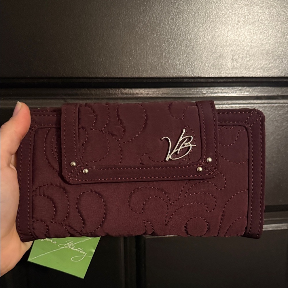 Vera Bradley Maroon Quilted Women's Wallet